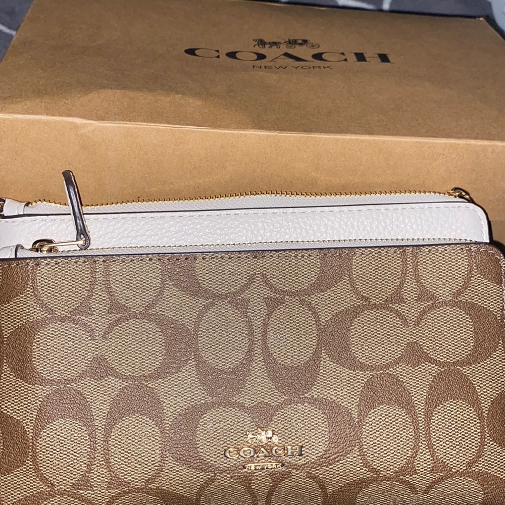 Coach Double Zip LG Wallet